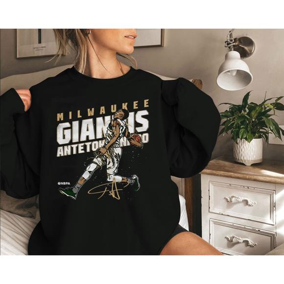 Giannis Antetokounmpo Milwaukee Bucks Sweatshirt - Picture 1 of 4